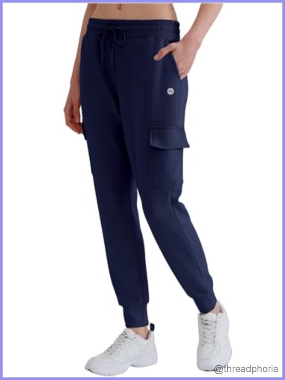 Women's Cargo Jogger Sweatpants Tapered Lounge Pants with Pockets